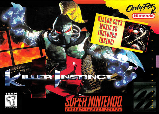 KILLER INSTINCT  - SNES (W/BOX & MANUAL)