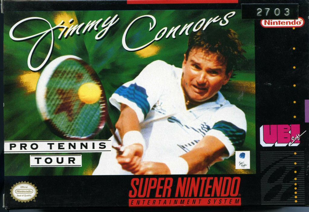 JIMMY CONNORS PRO TENNIS TOUR  - SNES (W/BOX & MANUAL)