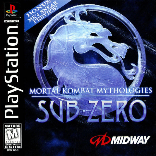MORTAL KOMBAT MYTHOLOGIES: SUB-ZERO  - PS1
