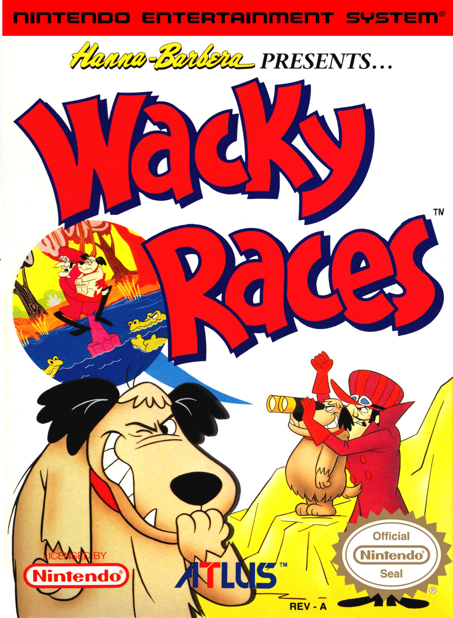 WACKY RACES  - NES (W/BOX & MANUAL)