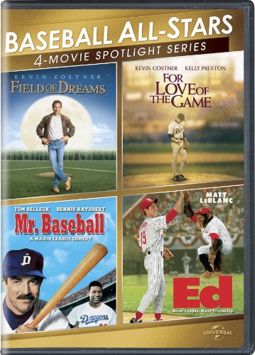 BASBALL ALL-STARS 4-MOVIE - DVD-FIELD OF DREAMS, FOR LOVE OF THE GAM