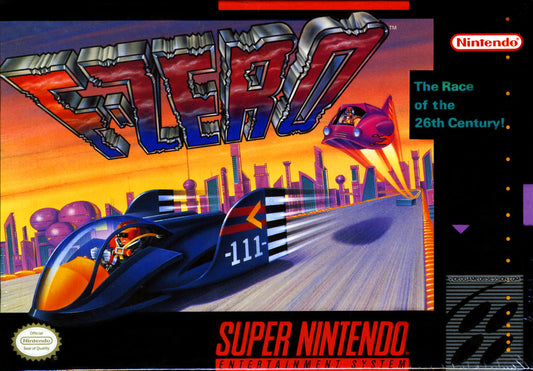 F-ZERO  - SNES (W/BOX & MANUAL)