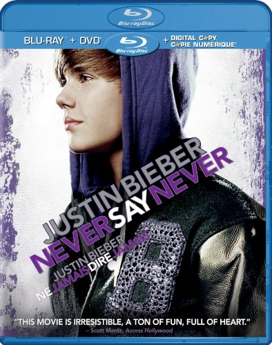 JUSTIN BIEBER: NEVER SAY NEVER BLU RAY/DVD COMBO WITH DIGITAL COPY [BLU-RAY]