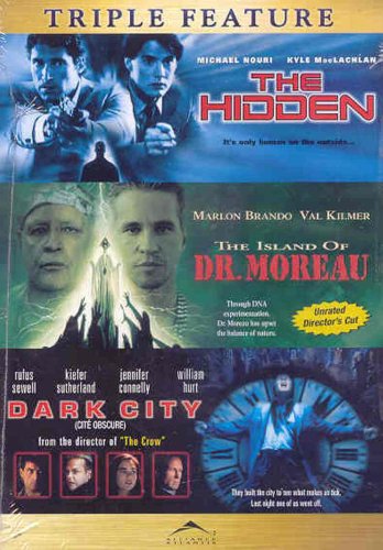 HIDDEN/ISLAND OF DR. MOREAU/ DARK CITY - DVD- TRIPLE FEATURE