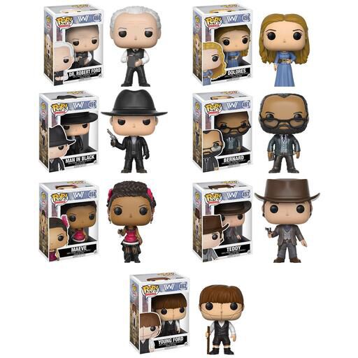 WEST WORLD: # 456-462 - FUNKO POP!-SET OF 7