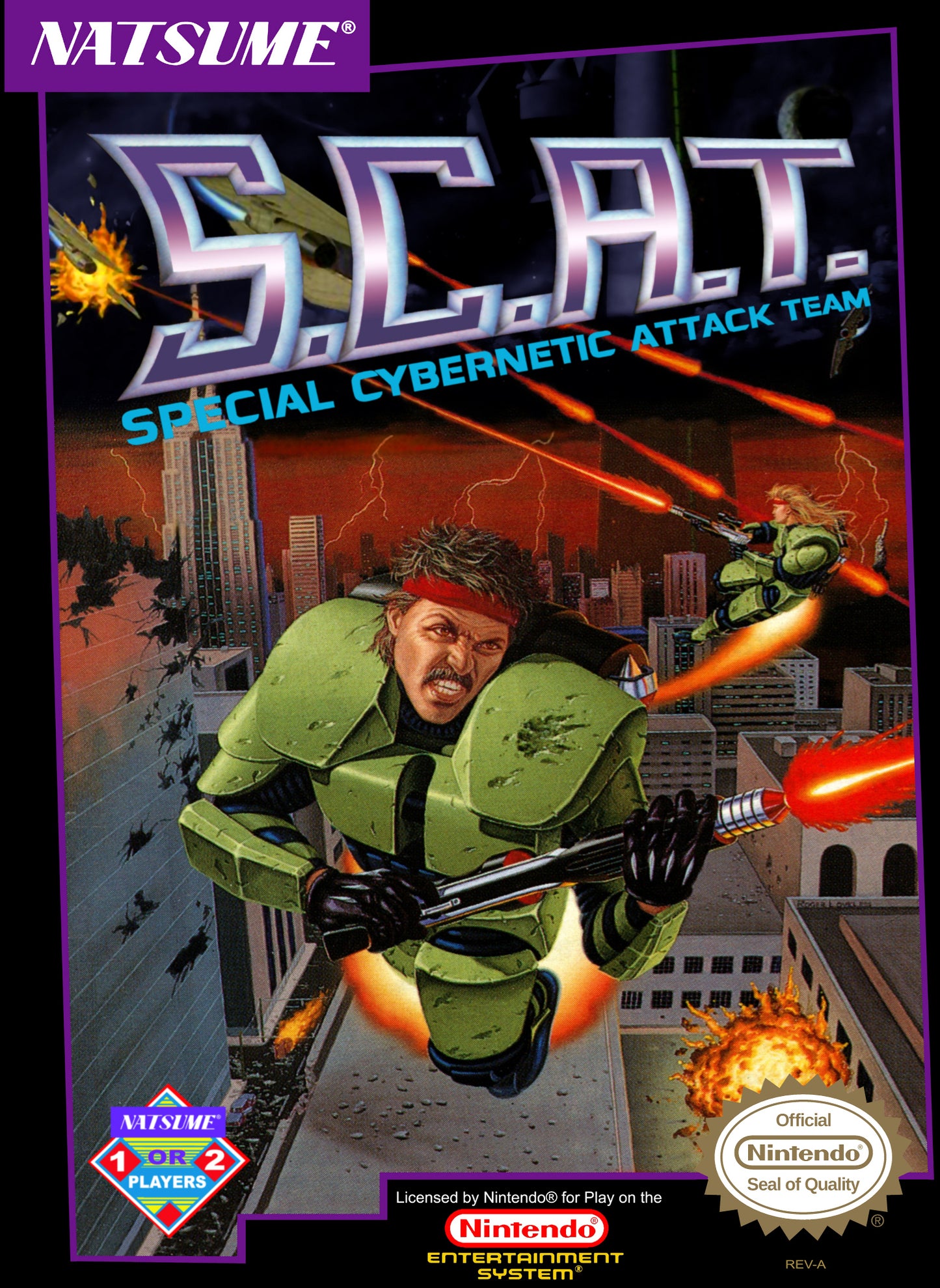 S.C.A.T.: SPECIAL CYBERNETIC ATTACK TEAM  - NES