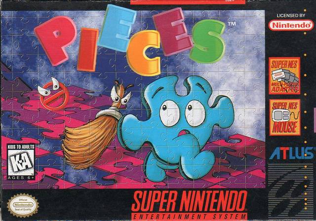 PIECES  - SNES (W/BOX & MANUAL)