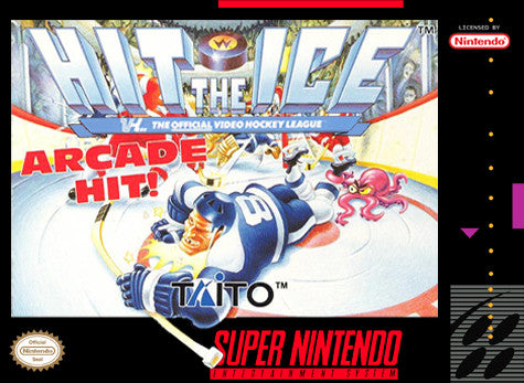 HIT THE ICE  - SNES (W/BOX)