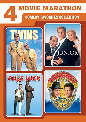 TWINS/ JUNIOR/ PURE LUCK/ DRAGNET - DVD- 4 MOVIE MARATHON- COMEDY FAVORITES