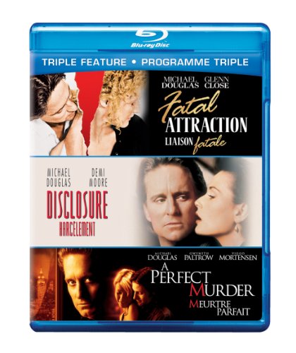 MICHAEL DOUGLAS: TRIPLE FEATURE (FATAL ATTTRACTION, DISCLOSURE, A PERFECT MURDER) [BLU-RAY] (BILINGUAL)