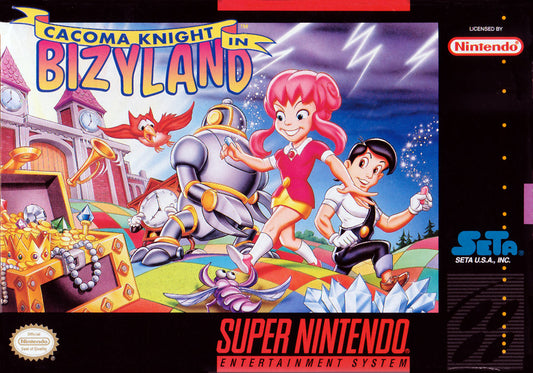 CACOMA KNIGHT IN BIZYLAND  - SNES (W/BOX)