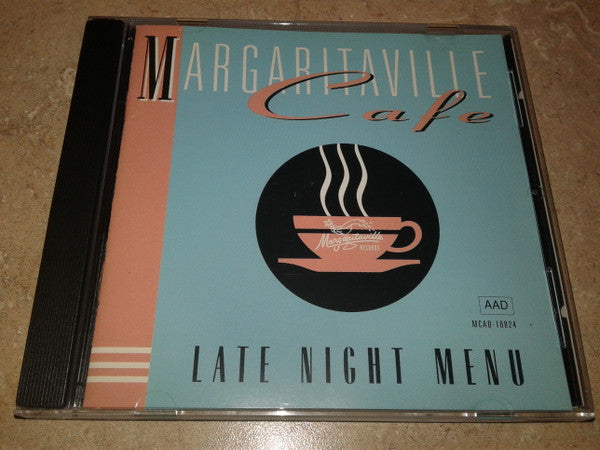 BUFFETT, JIMMY  - MARGARITAVILLE CAFE LATE NIGHT MENU (3 T