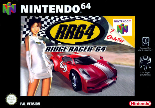 RIDGE RACER 64  - N64 (W/BOX & MANUAL)