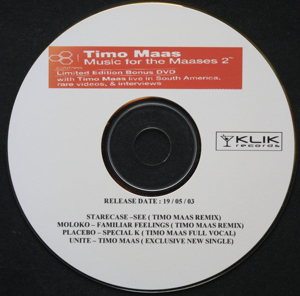 MAAS, TIMO  - MUSIC FOR THE MASSES V2