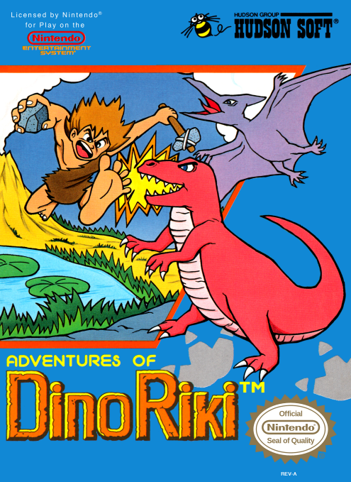 ADVENTURES OF DINO RIKI  - NES (W/BOX & MANUAL)