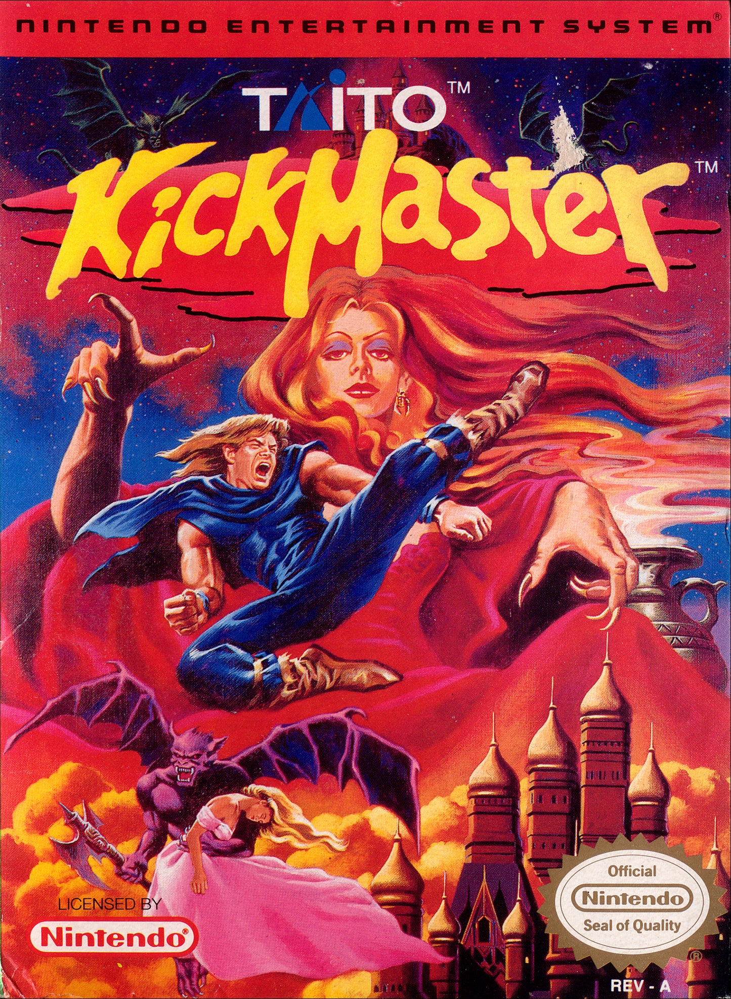 KICK MASTER  - NES (W/BOX & MANUAL)