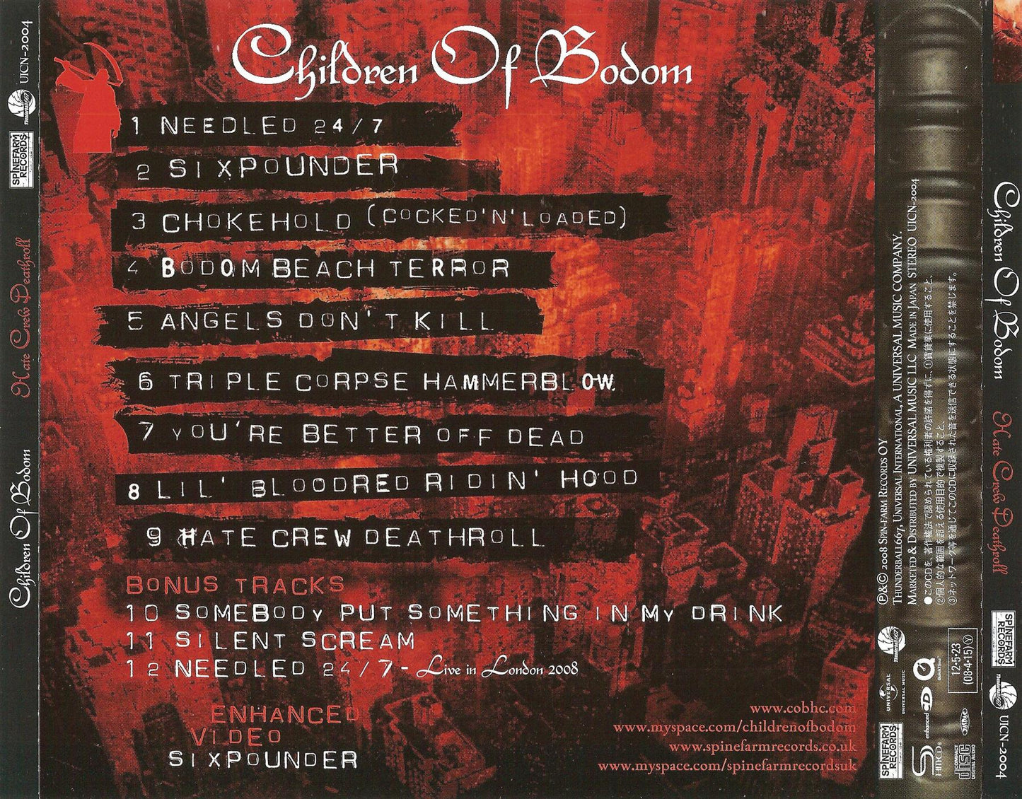 CHILDREN OF BODOM  - HATE CREW DEATHROLL (SP LTD ED)