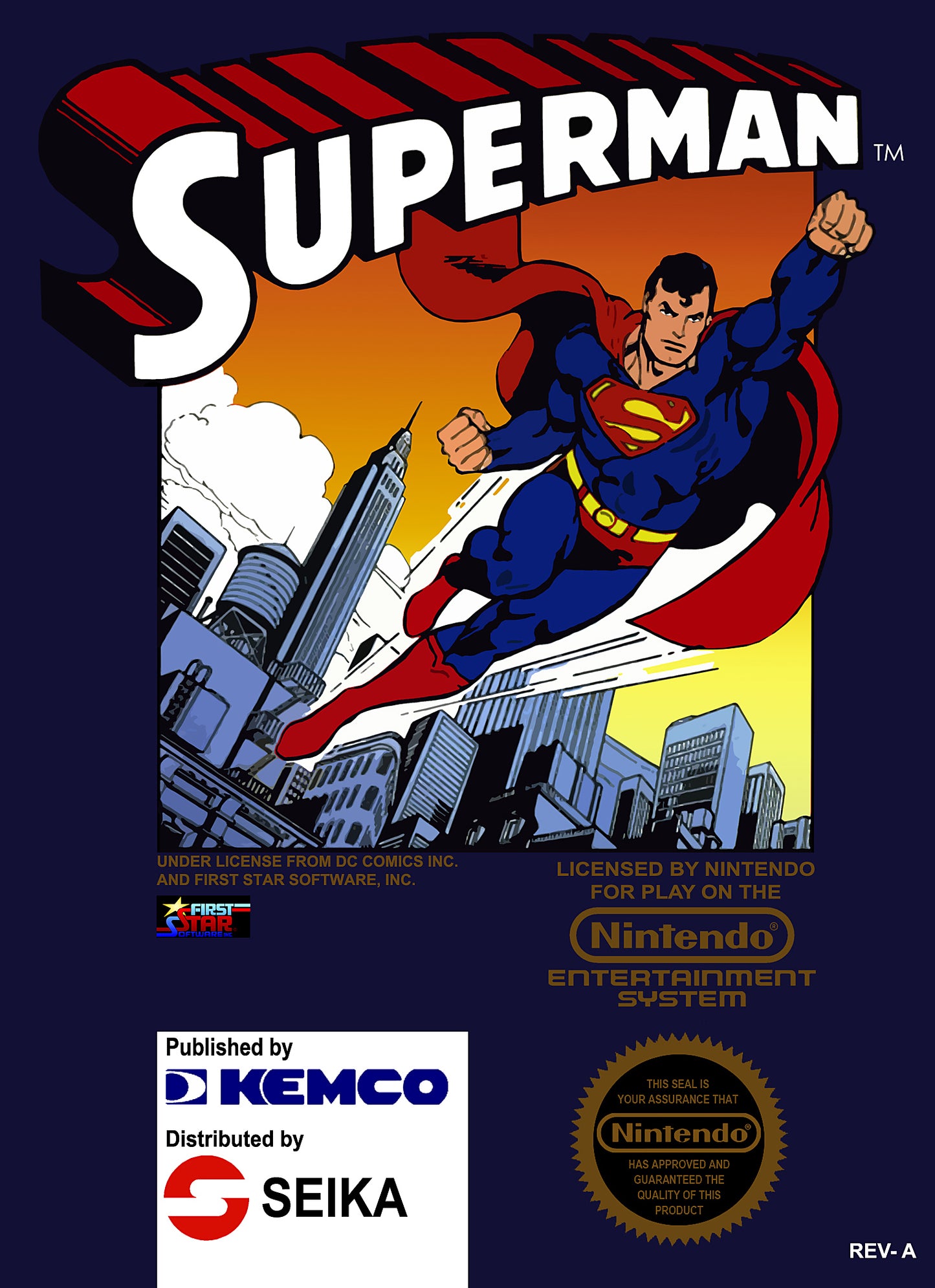 DEATH & RETURN OF SUPERMAN  - SNES (W/BOX)