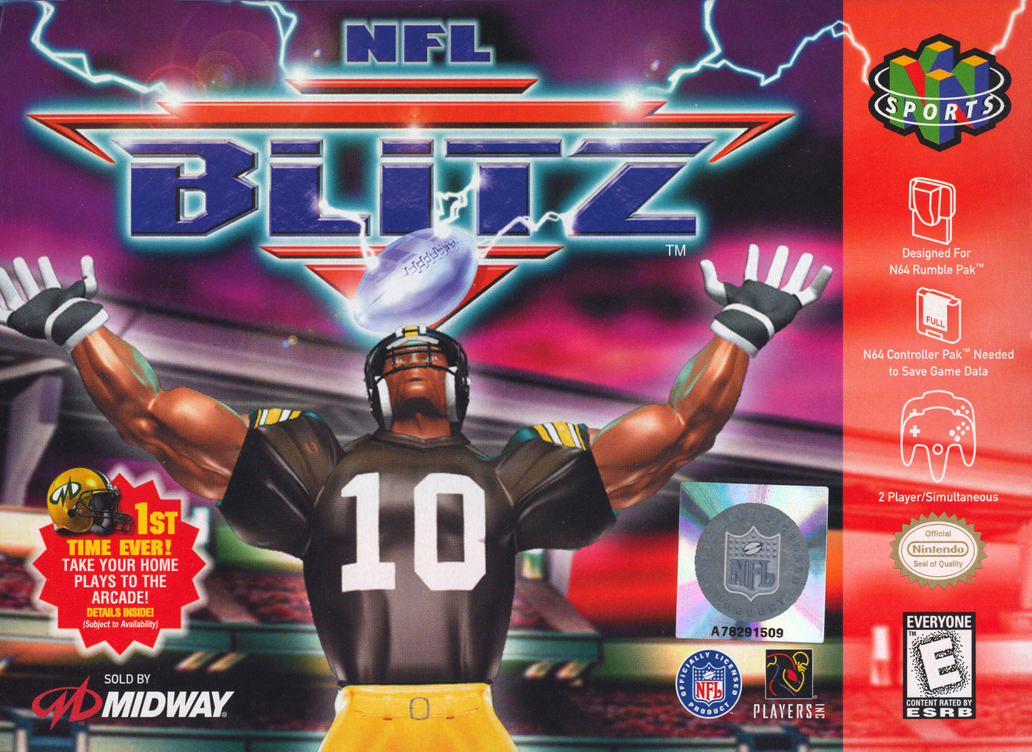 NFL BLITZ  - N64 (W/BOX)