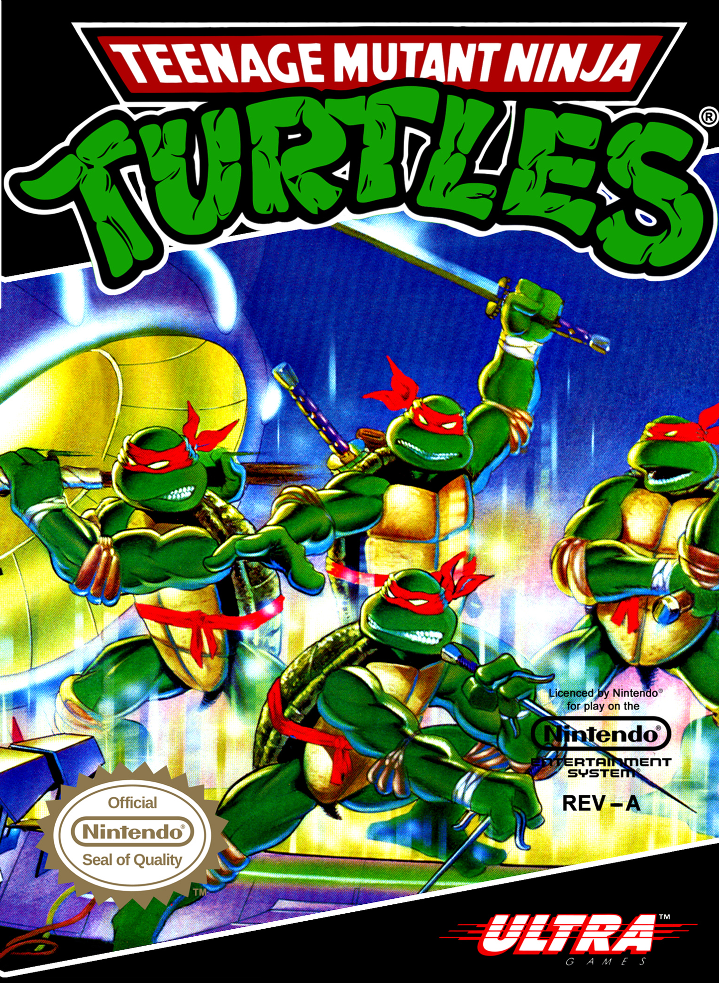 TEENAGE MUTANT NINJA TURTLES  - NES (W/BOX & MANUAL)