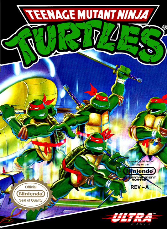 TEENAGE MUTANT NINJA TURTLES  - NES (W/BOX & MANUAL)