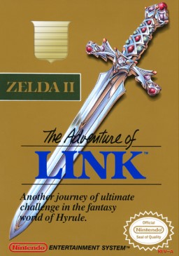 ZELDA II: THE ADVENTURE OF LINK (GREY CA  - NES (W/BOX)