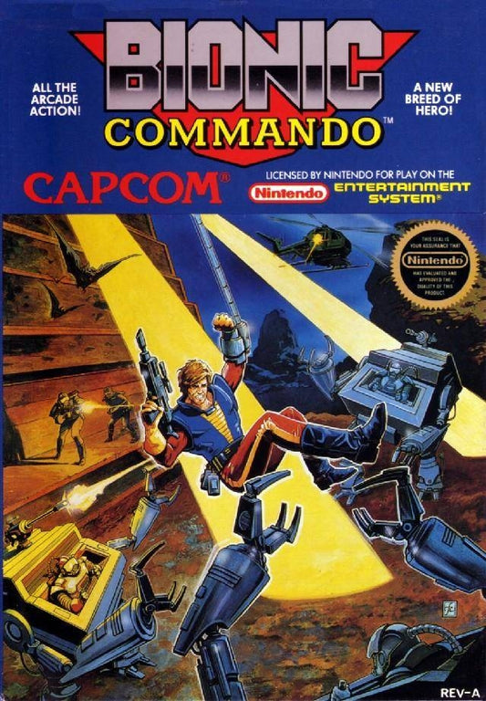 BIONIC COMMANDO  - NES (W/BOX & MANUAL)