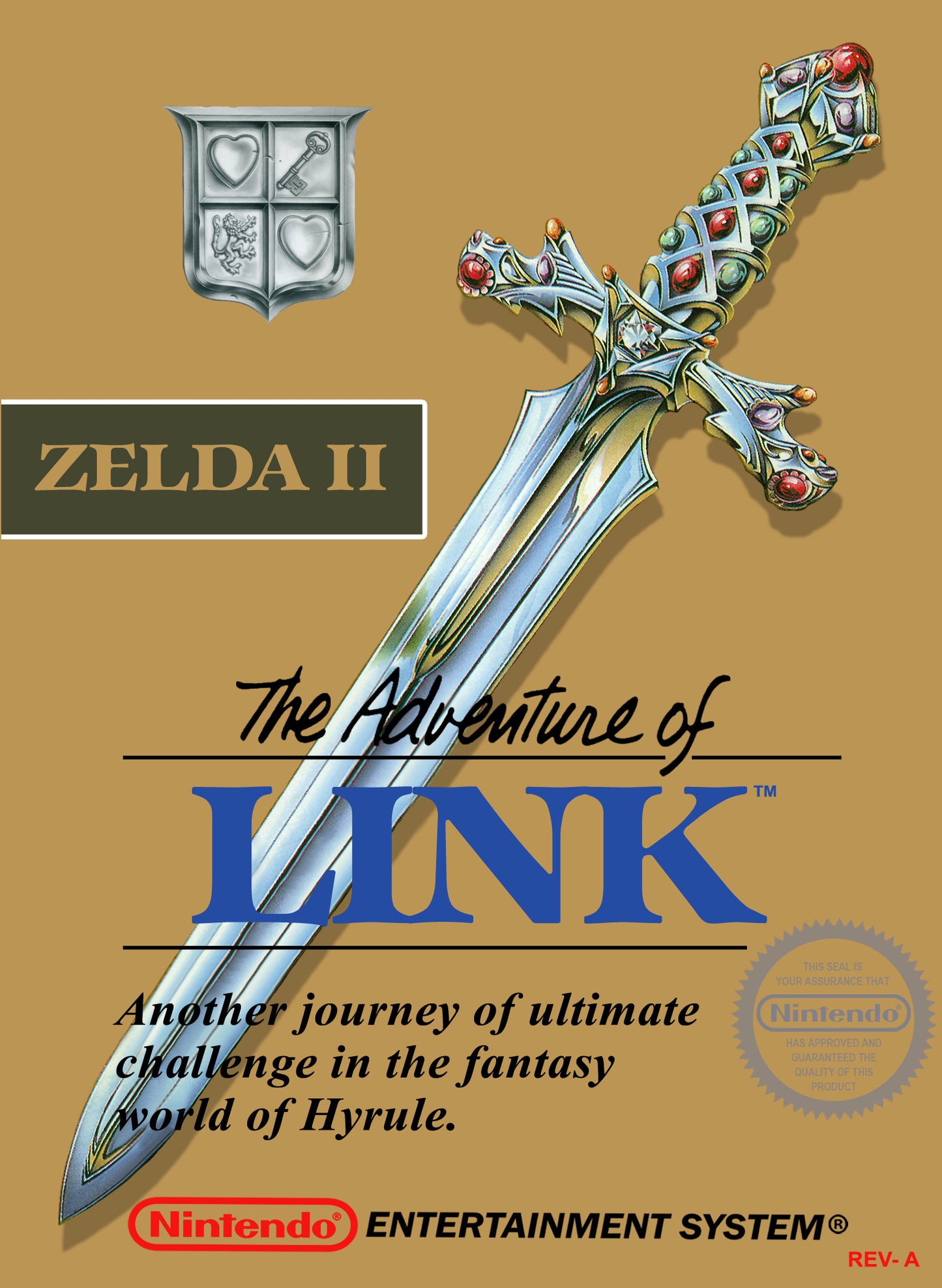 ZELDA II: THE ADVENTURE OF LINK (GREY CA  - NES