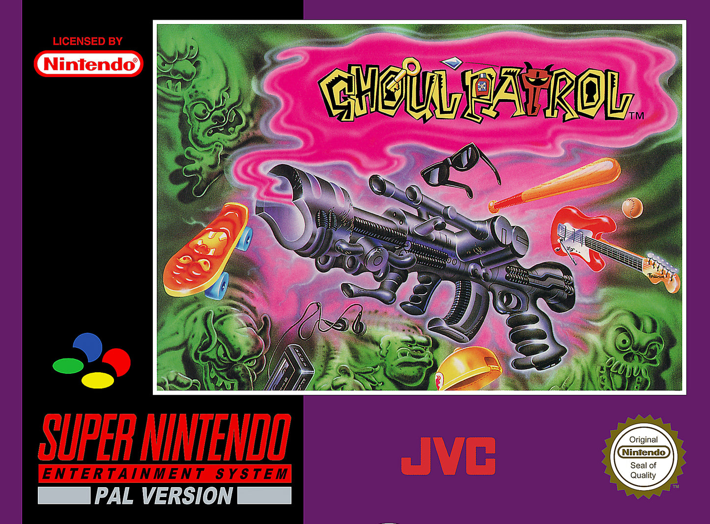 GHOUL PATROL  - SNES (W/BOX & MANUAL)