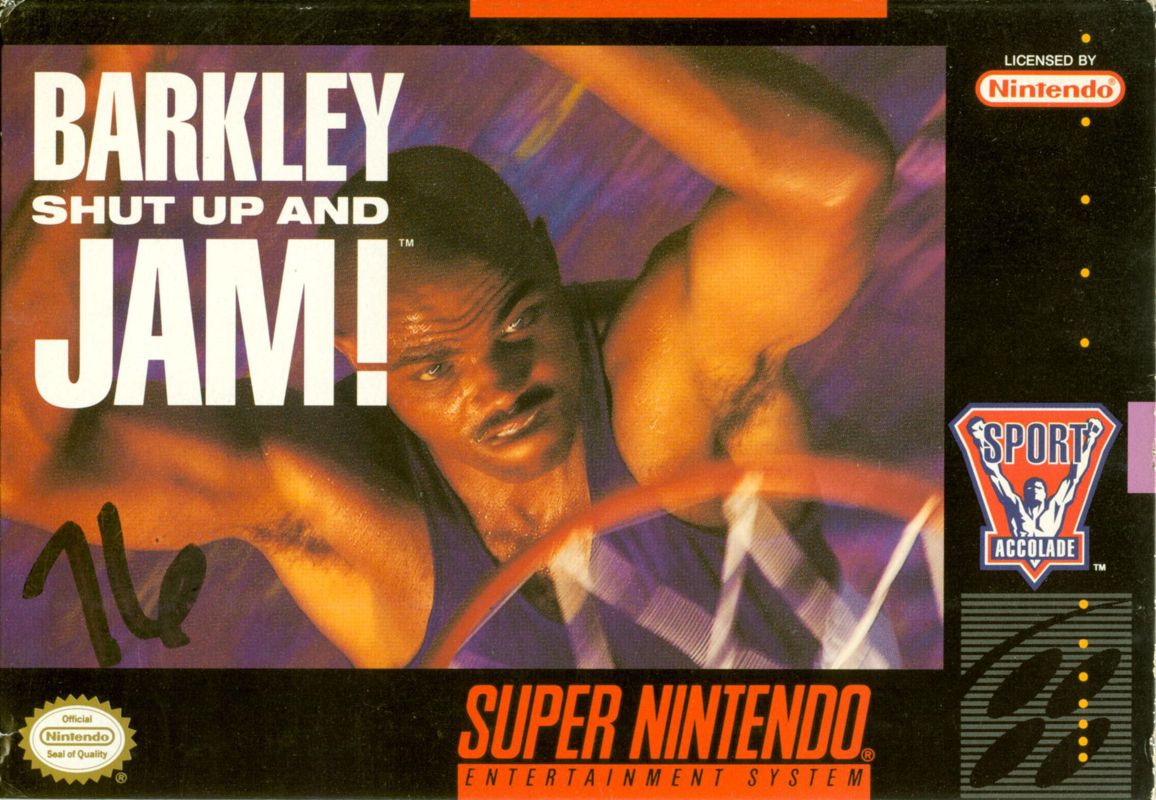 BARKLEY: SHUT UP & JAM!  - SNES (W/BOX & MANUAL)