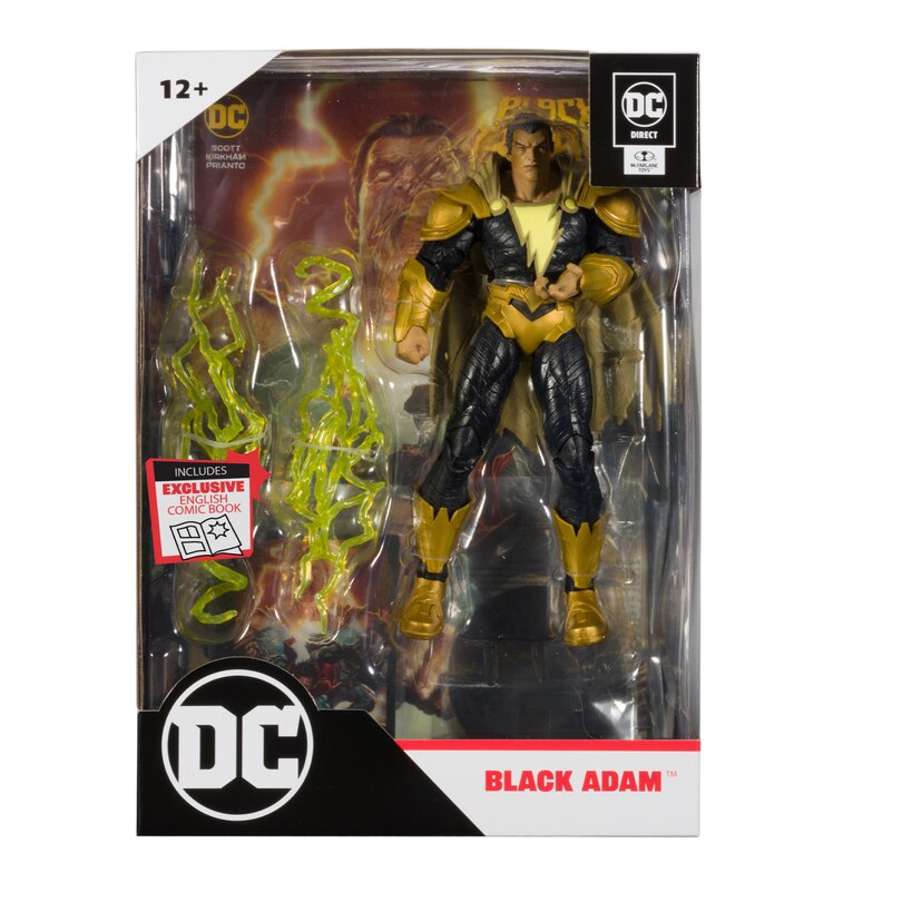 BLACK ADAM (WITH EXCLUSIVE COMIC BOOK) - DC DIRECT-MCFARLANE