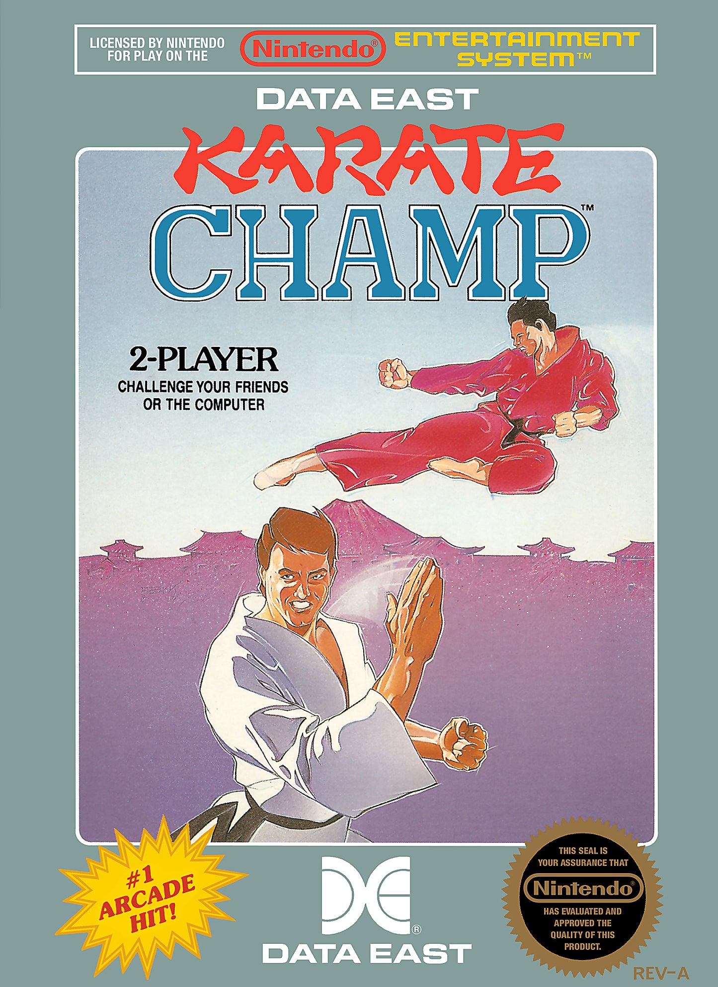 KARATE CHAMP  - NES (W/BOX & MANUAL)