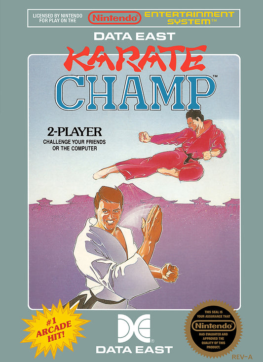 KARATE CHAMP  - NES (W/BOX & MANUAL)