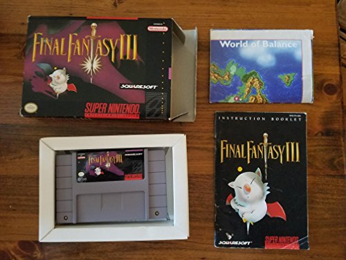 FINAL FANTASY III  - SNES (W/BOX & MANUAL)