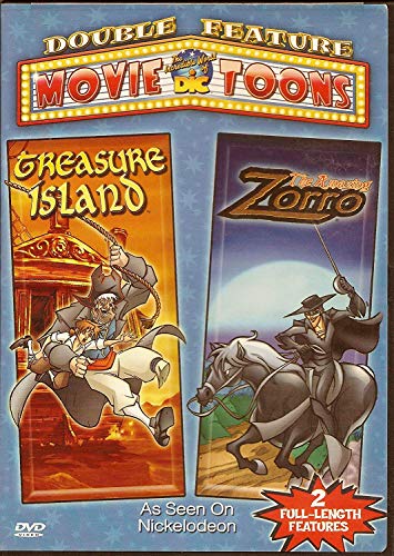 TREASURE ISLAND/AMAZING ZORRO - DVD-MOVIE TOONS DOUBLE FEATURE