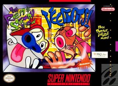 REN & STIMPY SHOW: VEEDIOTS  - SNES (W/BOX & MANUAL)