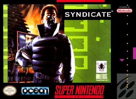 SYNDICATE  - SNES (W/BOX & MANUAL)