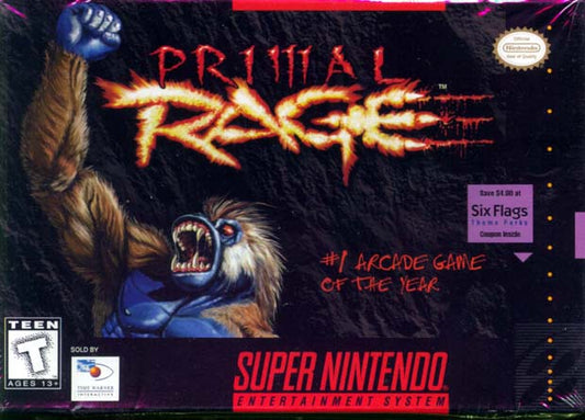 PRIMAL RAGE  - SNES (W/BOX)