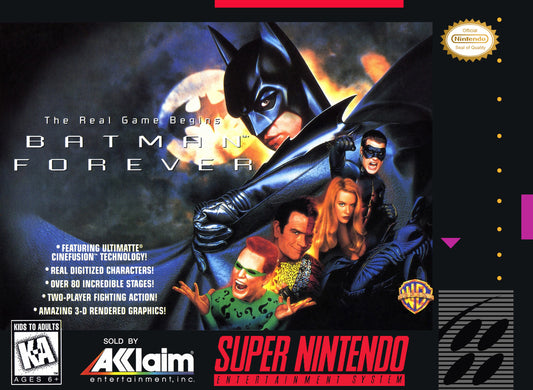 BATMAN FOREVER  - SNES (W/BOX & MANUAL)