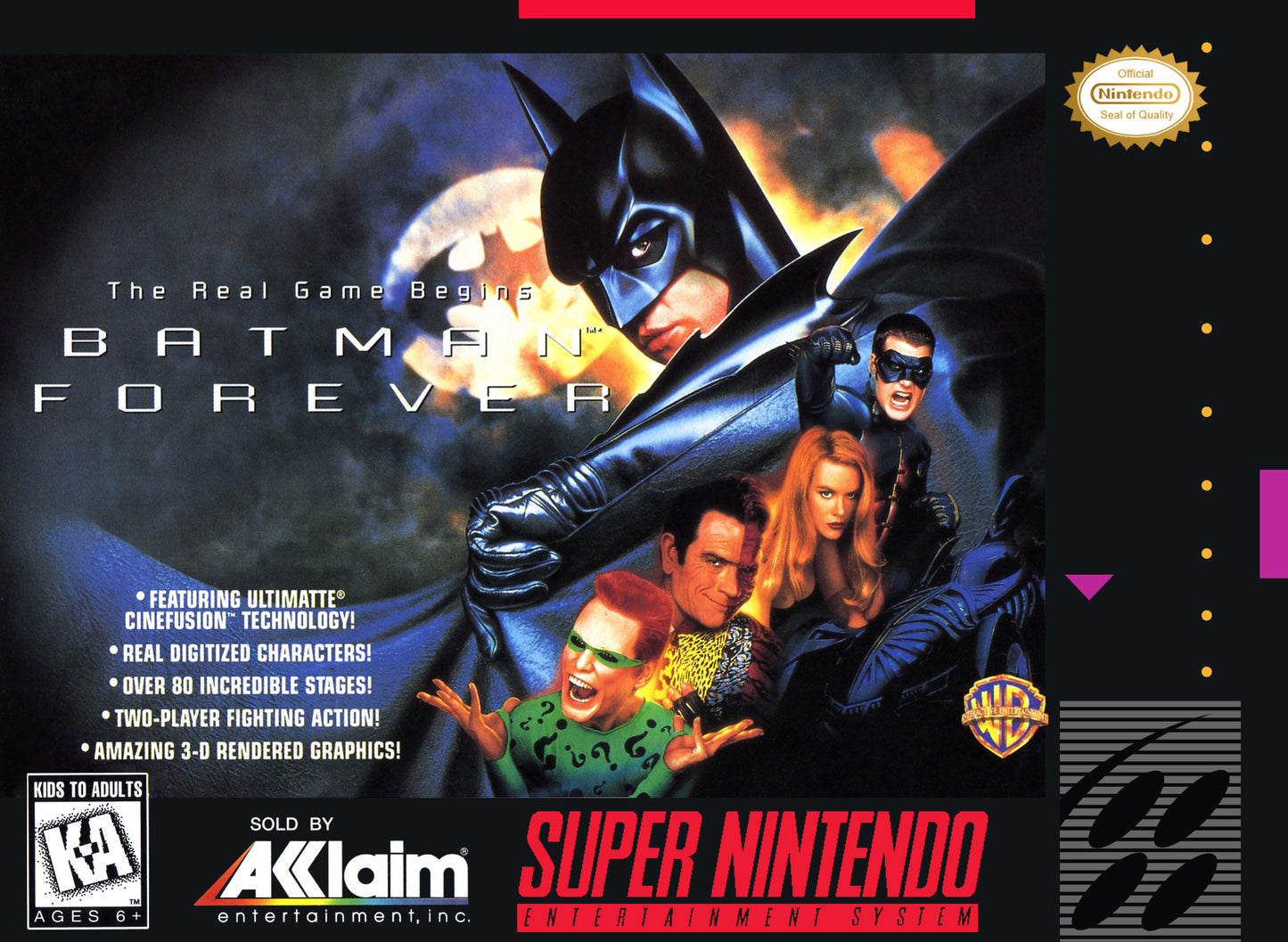 BATMAN FOREVER  - SNES (W/BOX)