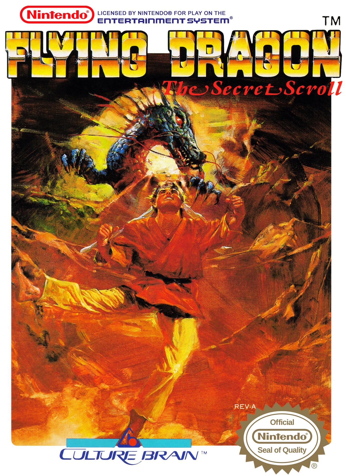 FLYING DRAGON: THE SECRET SCROLL  - NES