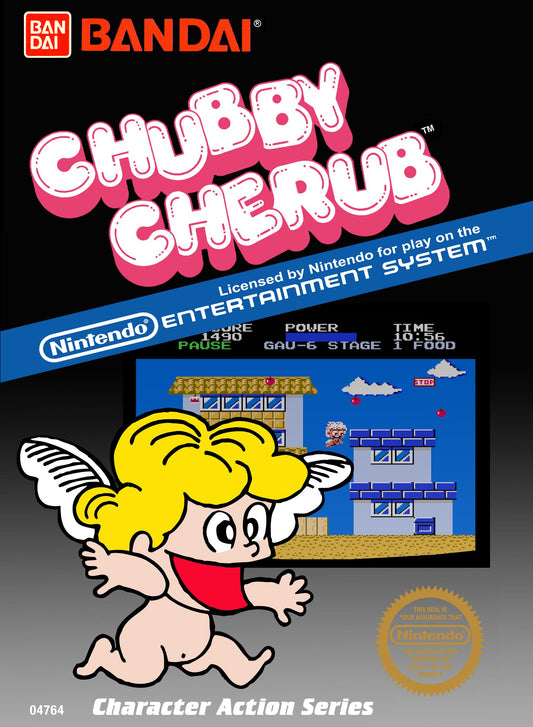 CHUBBY CHERUB  - NES (W/BOX & MANUAL)