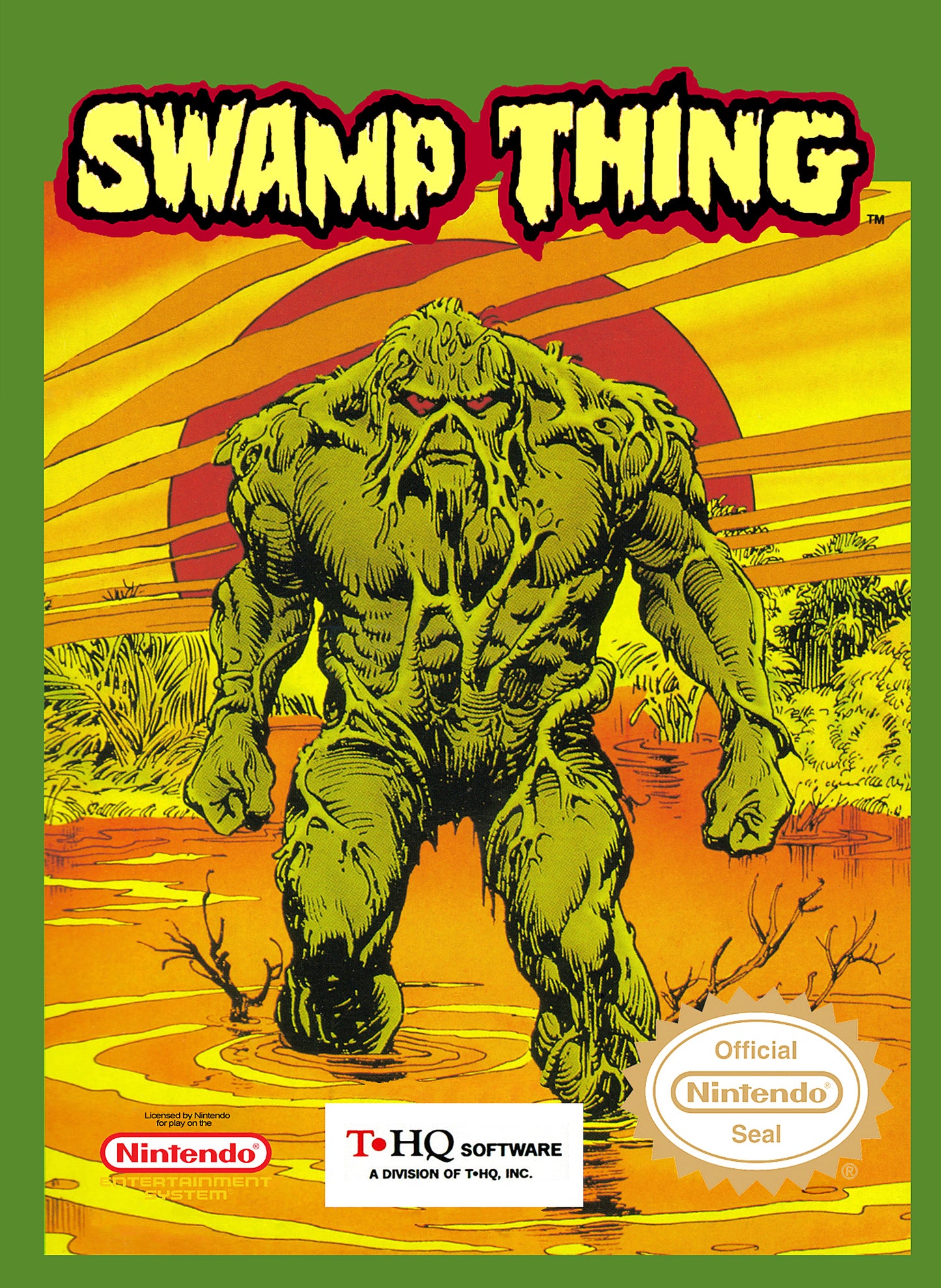 SWAMP THING  - NES (W/BOX & MANUAL)