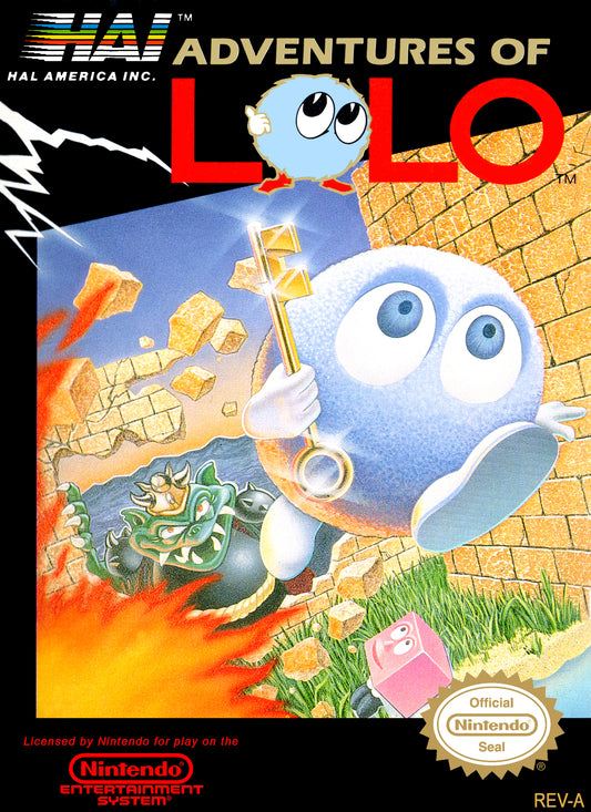 ADVENTURES OF LOLO  - NES (W/BOX & MANUAL)