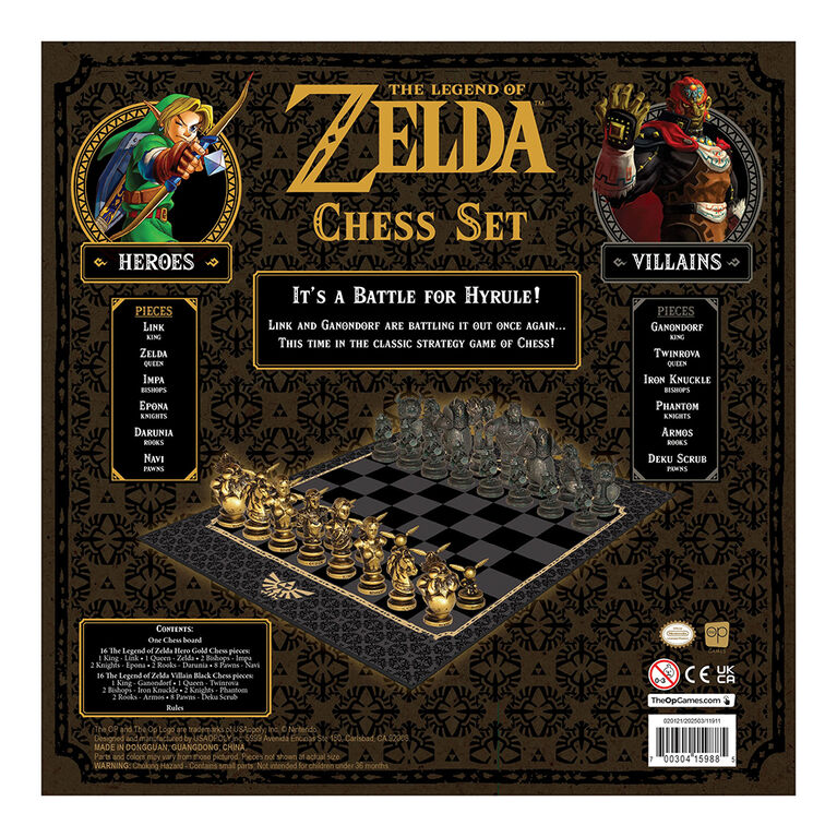 LEGEND OF ZELDA: CHESS SET - BOARD GAME