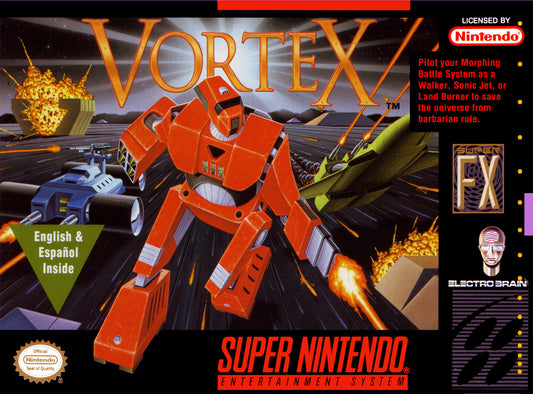 VORTEX  - SNES (W/BOX & MANUAL)