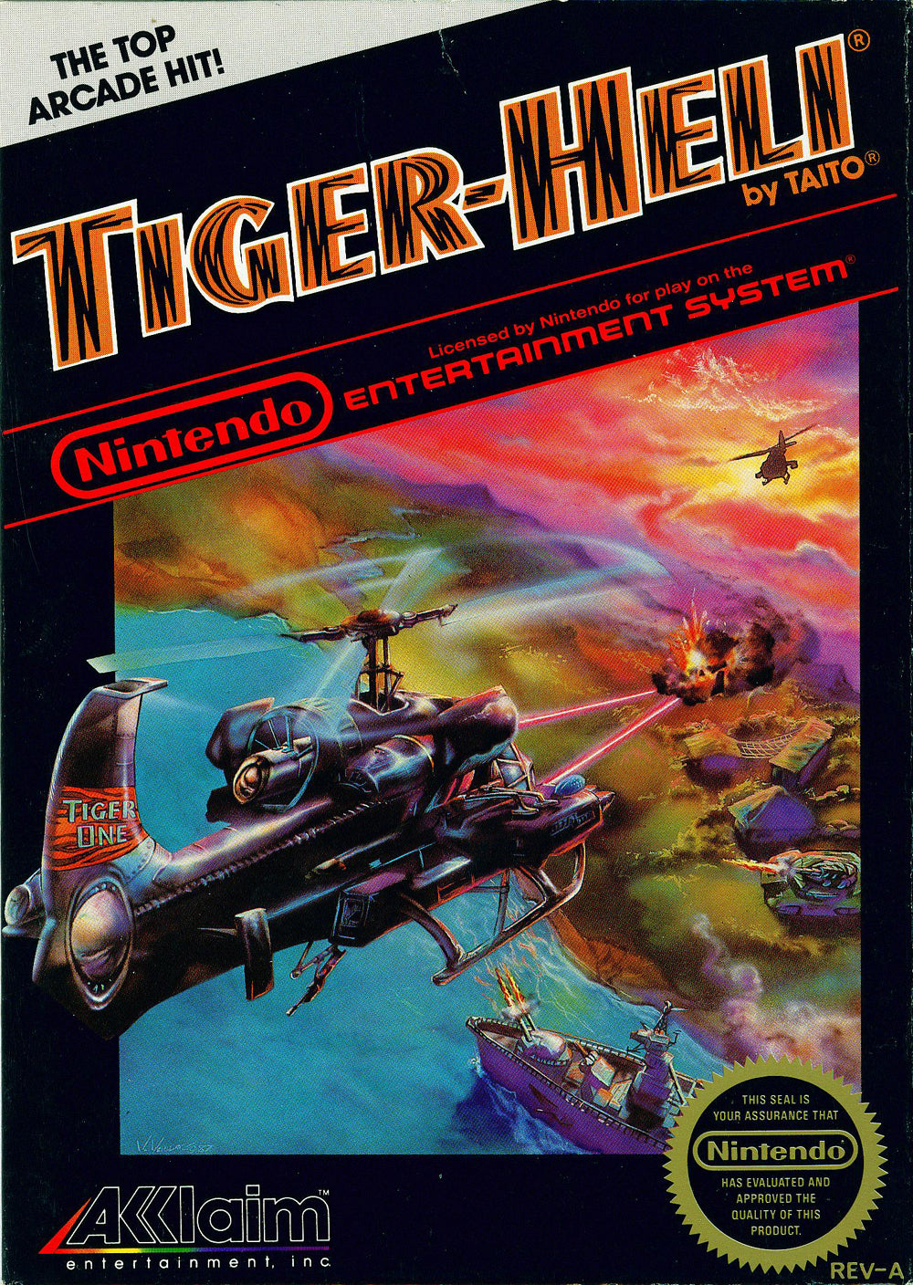 TIGER-HELI  - NES (W/BOX & MANUAL)