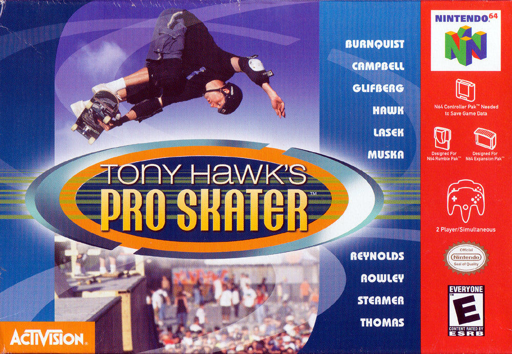 TONY HAWK'S PRO SKATER  - N64 (W/BOX)