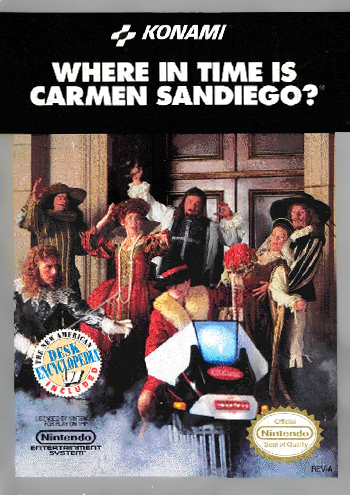 WHERE IN TIME IS CARMEN SANDIEGO  - NES (W/BOX)