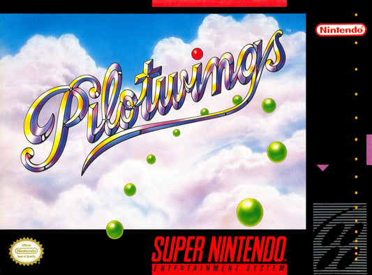 PILOTWINGS  - SNES (W/BOX & MANUAL)